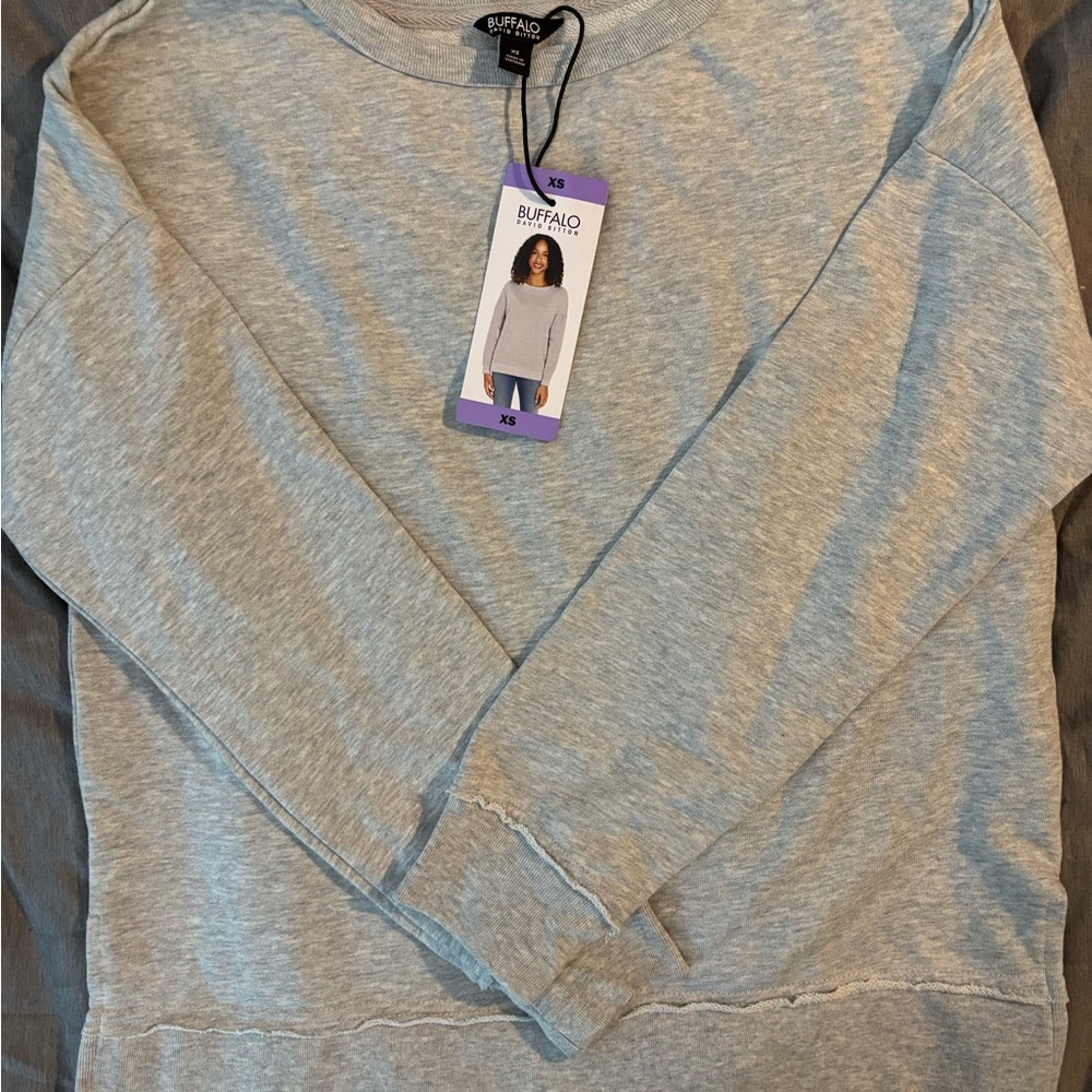 Buffalo David Bitton Light Gray Pullover